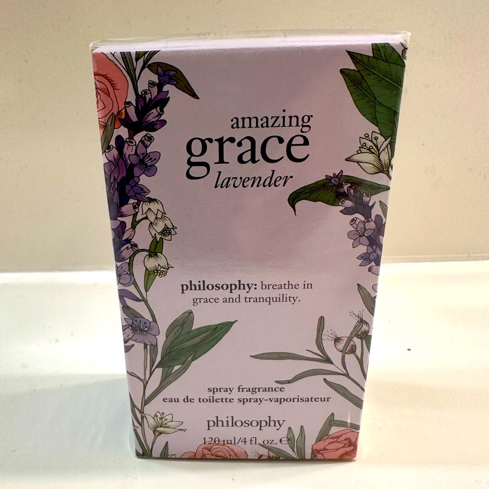 New Philosophy Amazing Grace Lavender 4 ounce spray fragrance new